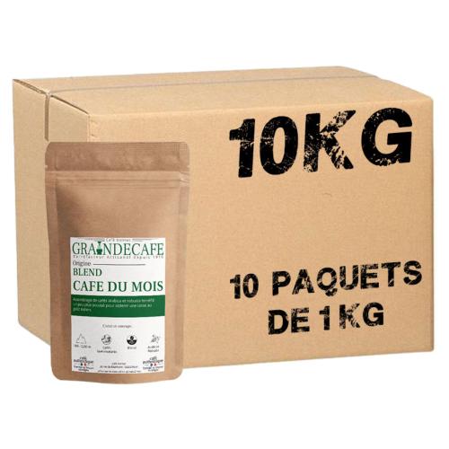 Café en grain Blend Café du mois Goût italien - 10 paquets - 10 Kg