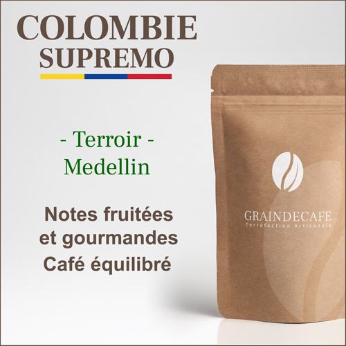 Café moulu | Colombie Supremo : 250 Gr