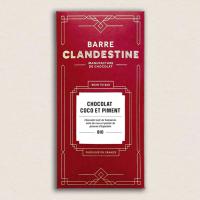 Chocolat coco et piment "Bean to Bar" | BARRE CLANDESTINE