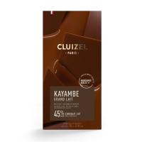 Chocolat au lait 45% cacao Kayambe Grand lait | CLUIZEL PARIS
