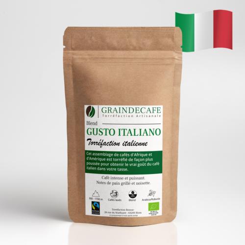 Café italien moulu | Blend Gusto Italiano - BIO : 1 Kg