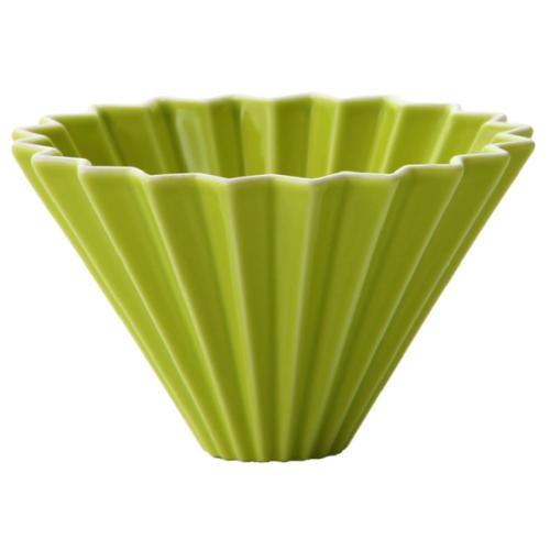 Dripper S - en porcelaine - vert | ORIGAMI