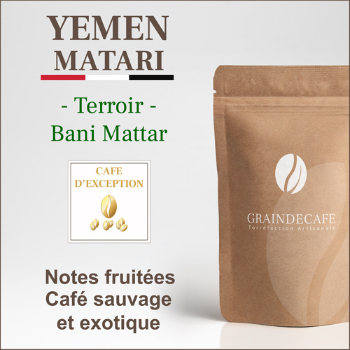 Café en grain | Yemen Mocca Matari : 250 Gr