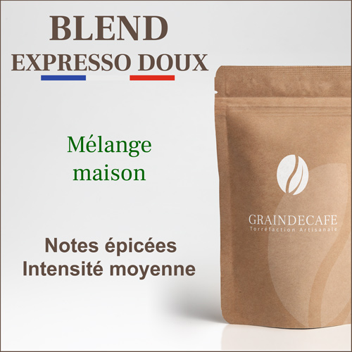 Café moulu | Blend Expresso doux 100 % arabica : 250 Gr