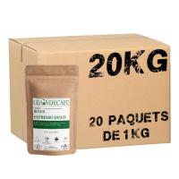 Café en grain Blend Expresso doux 100% arabica - 20 paquets - 20 Kg