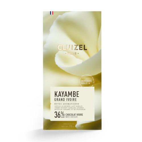 Chocolat blanc 36% cacao - KAYAMBE "Grand Ivoire" | CLUIZEL PARIS