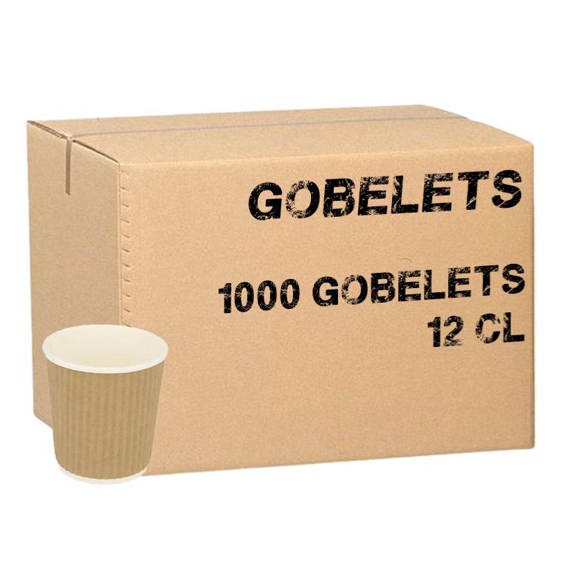 Gobelet en carton Blanc 10/12 cl à la palette de 15 cartons de 2000 pièces  