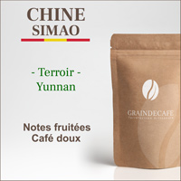 Café en grain | Chine Yunnan Simao : 250 Gr