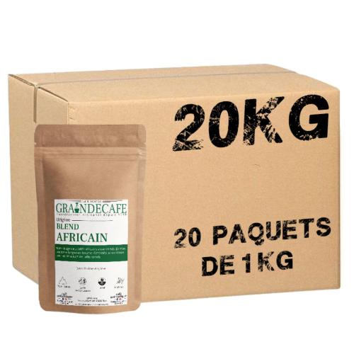 Café en grain Blend Africain 100% arabica - 20 paquets - 20 Kg