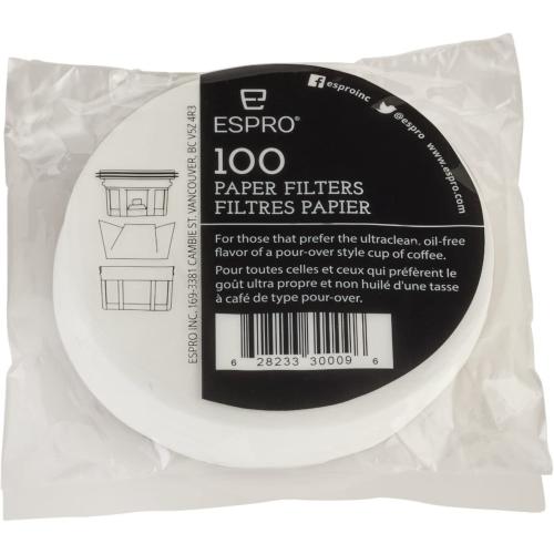 Filtres papier ronds x100 pour Espro 900 ml (p3,p5) | ESPRO®