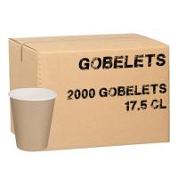 Gobelets carton brun x2000 - 17.5 cl