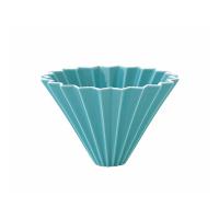 Dripper S - en porcelaine - turquois | ORIGAMI