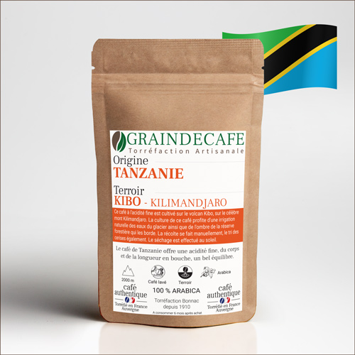 Café moulu | Tanzanie Kilimandjaro : 250 Gr