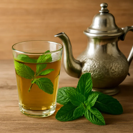 thé vert à la menthe