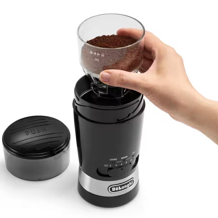Moulin Ã  CafÃ© KG210 - Noir | DELONGHI - Graindecafe