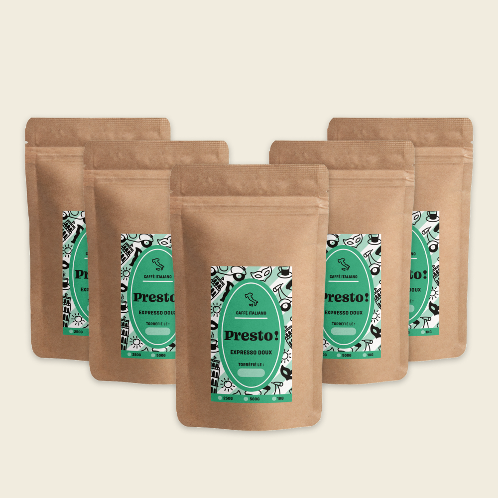 5kg de café Blend expresso doux pour les professionnels 