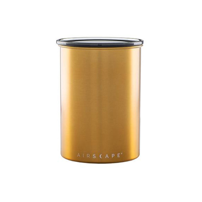 Boite Conservatrice Inox - Laiton BrossÃ© - 500 Gr | Airscape - Graindecafe