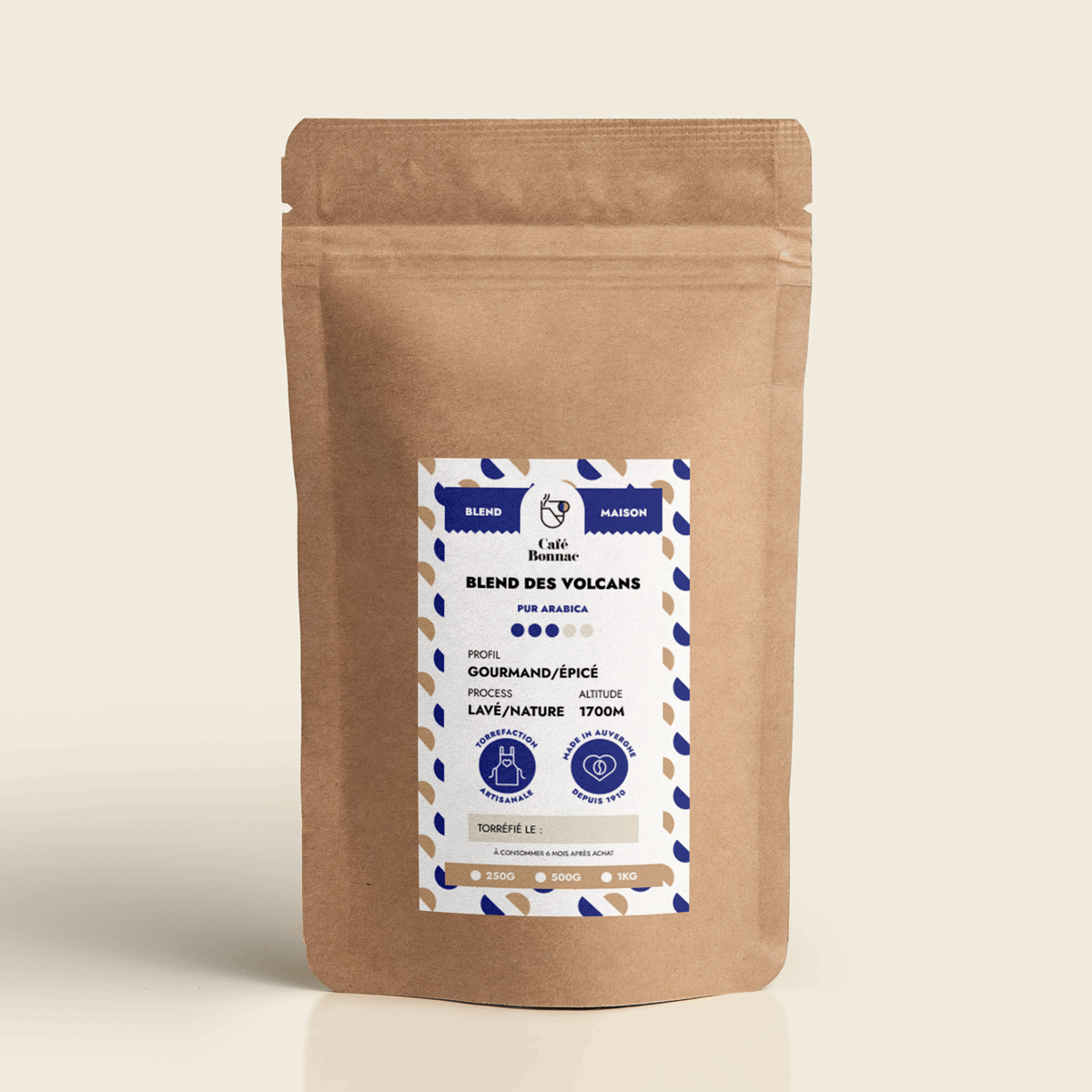 5kg CafÃ© Grains Blend des Volcans pour Professionnels - 5 Paquets - Graindecafe