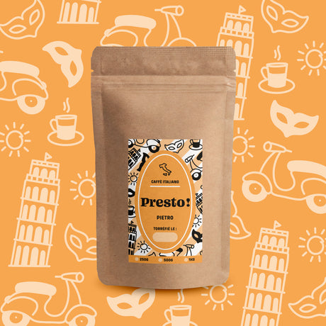 Café Blend Pietro 100% arabica goût italien GraindeCafé
