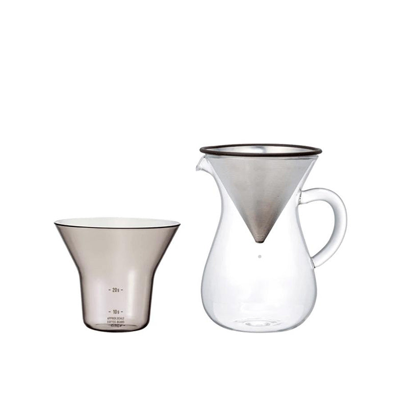 Carafe avec filtre permanent kinto