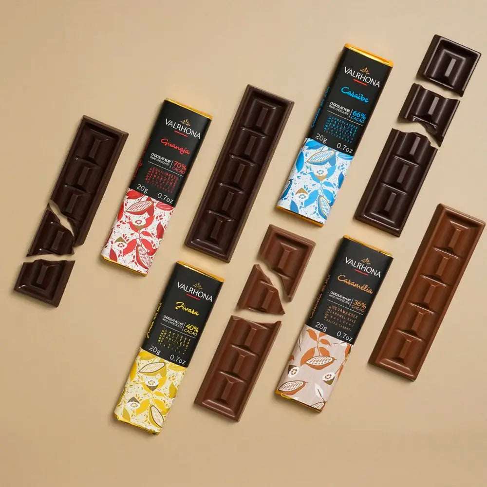 Coffret Dégustation Assortiment 8 Mini Tablettes de Valrhona