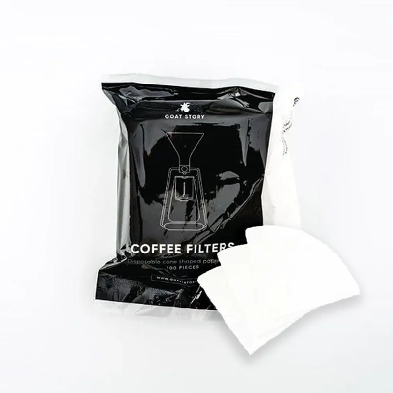 100 Filtres Blancs Papier pour Cafetière Gina de Goat Story