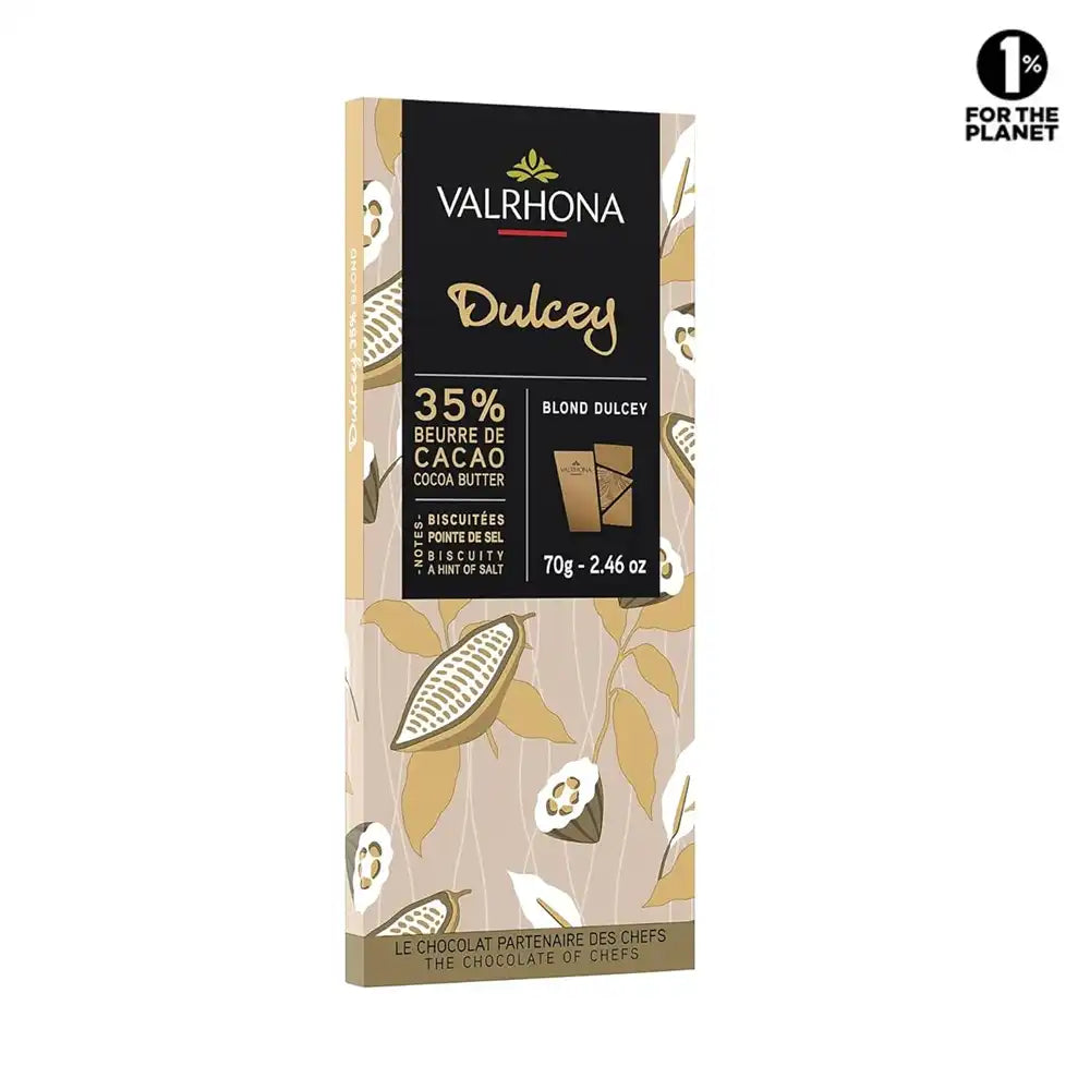 Chocolat Blond Dulcey 35% - 70 g de Valrhona