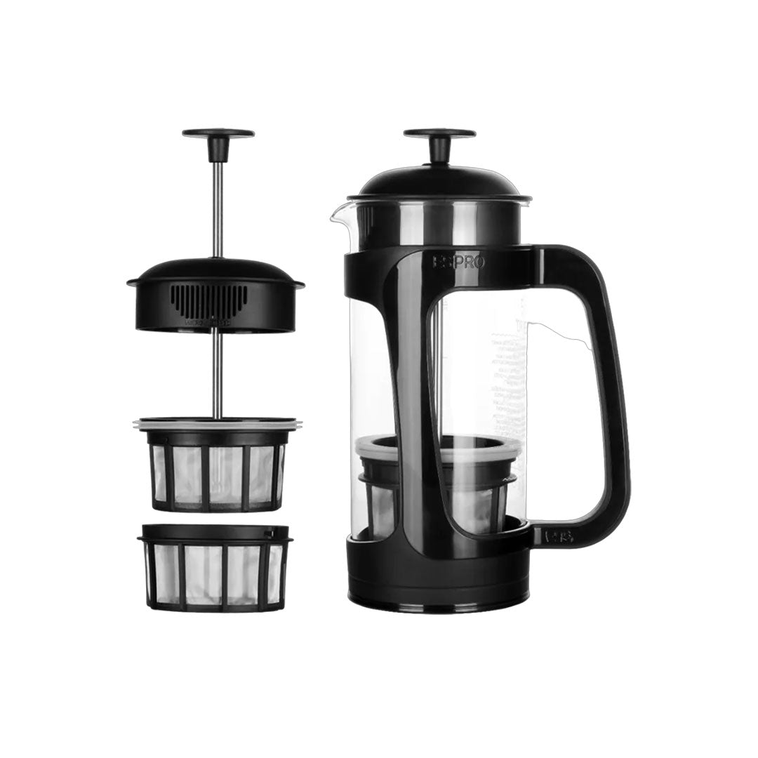 Cafetière à Piston P3 Verre et Plastique Noir 500 ml de Espro