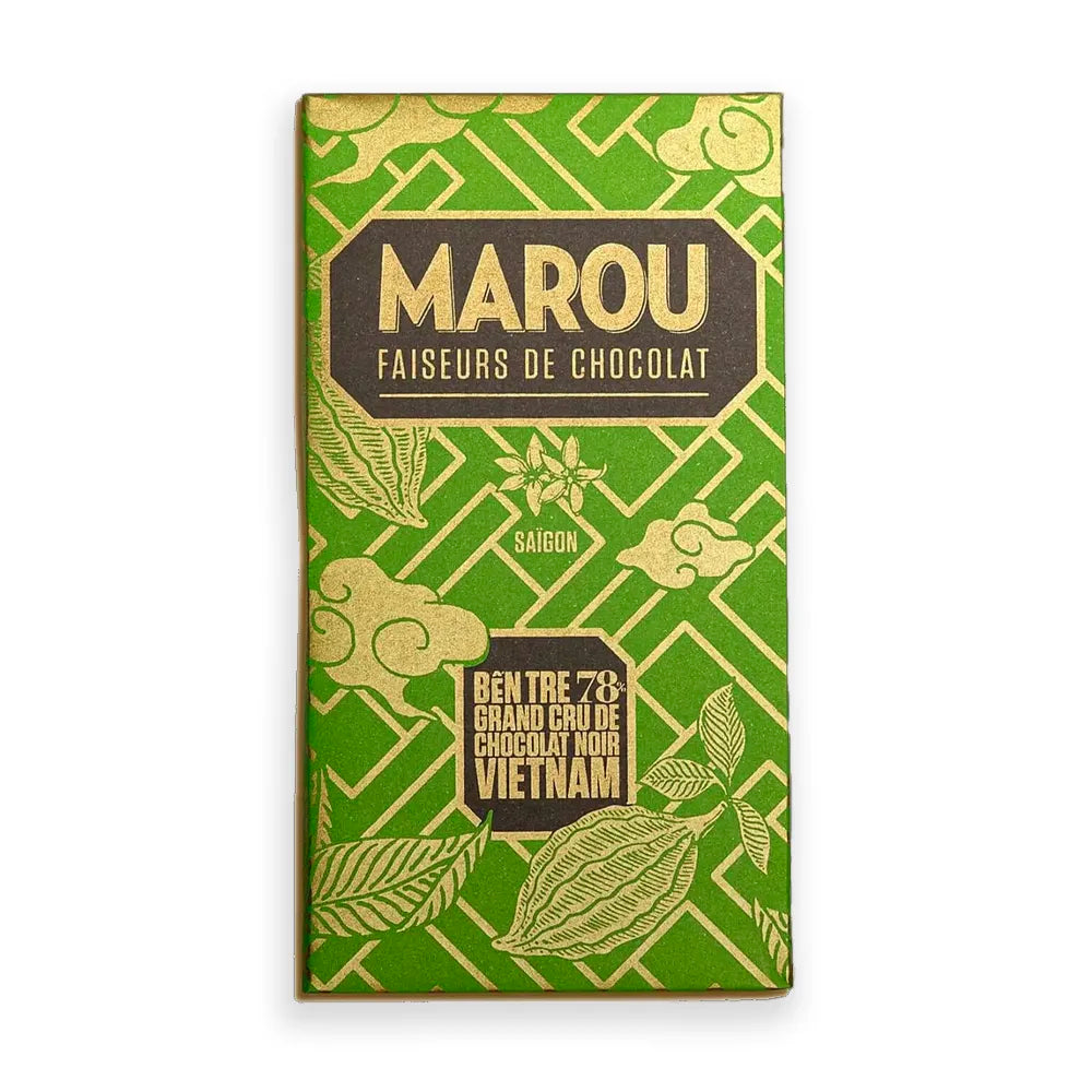 Chocolat Noir Ben Tre 78% cacao - 80 g | Marou - Graindecafe