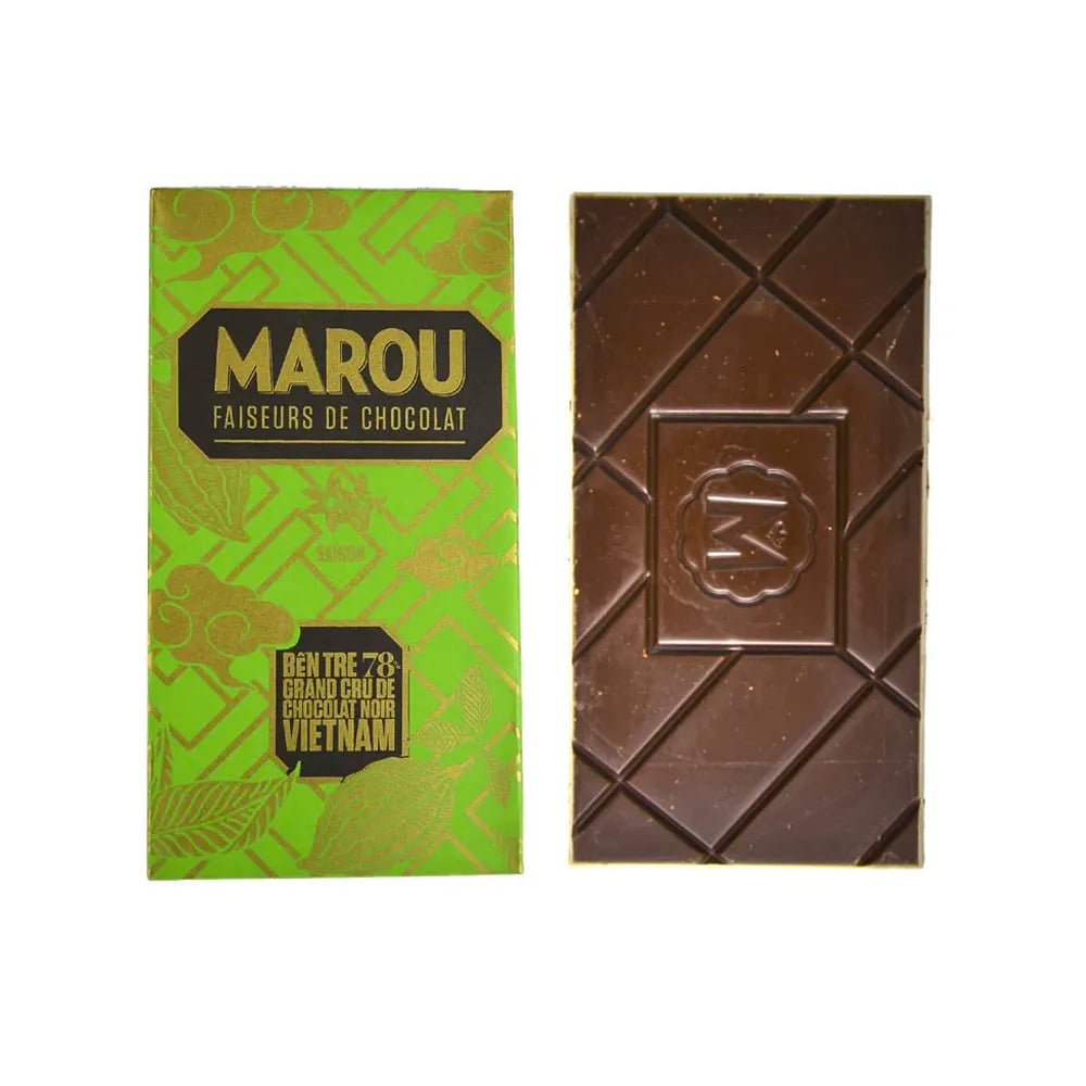 Chocolat Noir Ben Tre 78% cacao - 80 g | Marou - Graindecafe