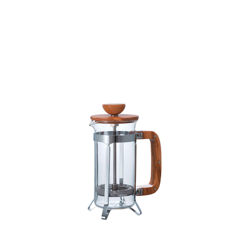 Cafetière Piston en Verre et Bois d'Olivier - 300 ml | Hario