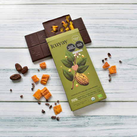 Chocolat noir BIO Pérou Mangue Kuyay