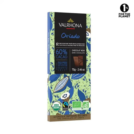 Tablette de chocolat noir 60% Oriado de Valrhona