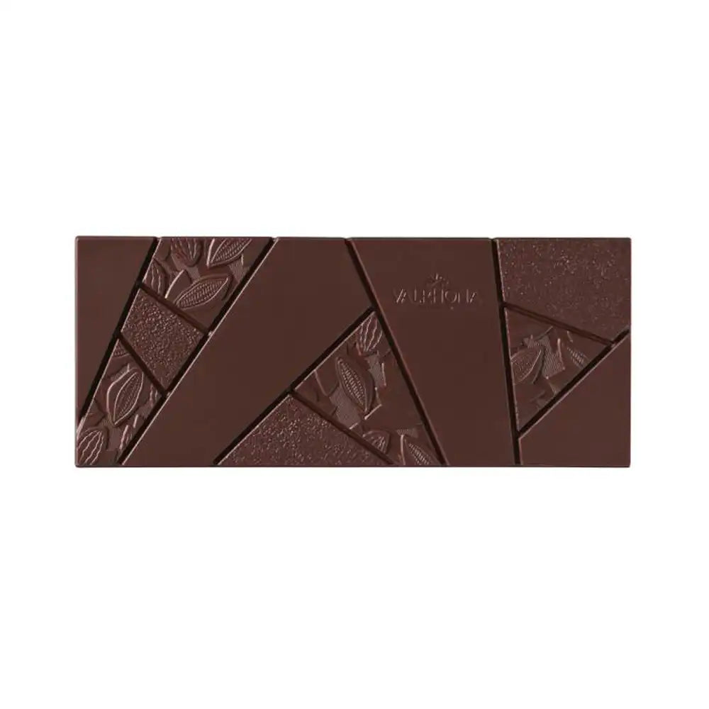 Tablette ouverte de chocolat 75% Tulakalum de Valrhona