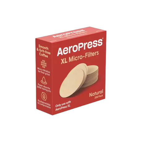 200 Filtres Papier Naturels XL d'Aeropress