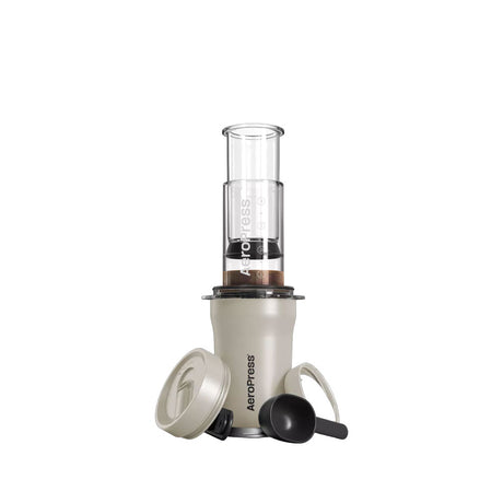 Cafetière Aeropress Go Plus Crème - 1 à 2 Tasses + Filtres et Mug