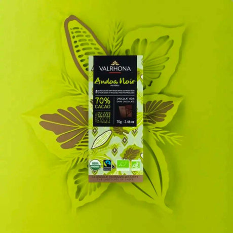 Tablette de chocolat noir 70% Andoa de Valrhona