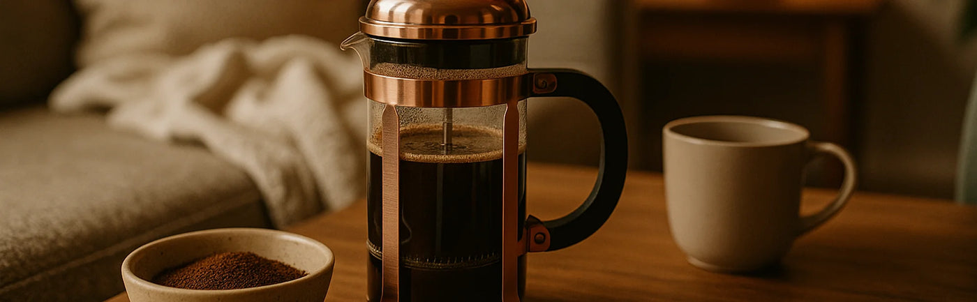 cafe pour cafetière piston