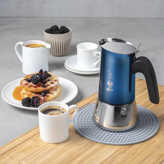 Cafetière Italienne Inox Bleue Bialetti