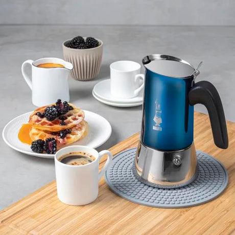 Cafetière Italienne Inox Bleue Bialetti