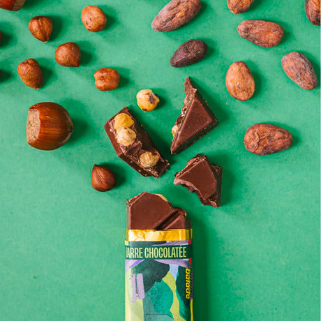 Barre Dark Milk "Ballade" à la Noisette Grillée 55% cacao 48Gr de Bivouac