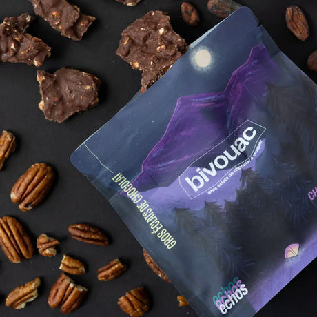 Snap Chocolat Noir 70% Echo à la Noix de Pécan & Sirop d'érable 100Gr de Bivouac