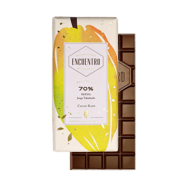 chocolat noir Brésil 70 % Encuentro met en valeur un cacao rare
