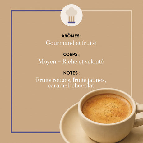 Café Bonnac Blend Dégustation moulu, au corps moyen, riche et velouté.