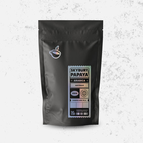 Café en grains Australie Skybury Papaya 100 % Arabica