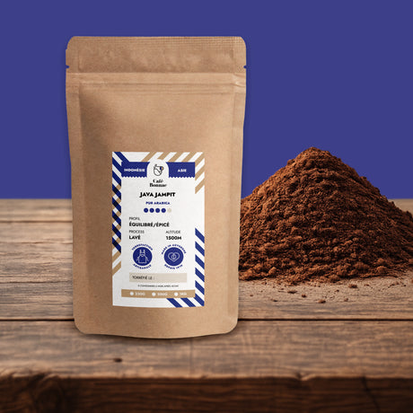Café moulu Indonésie Java Jampit 100 % Arabica