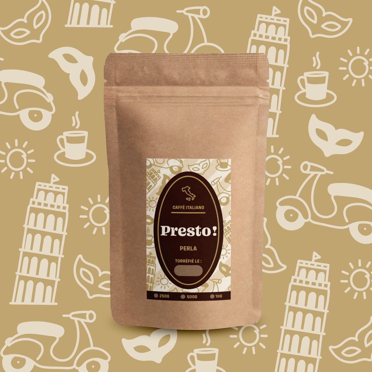 Café moulu Blend Perla Café Bonnac, 100 % Arabica.