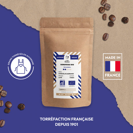 Café en grains Papouasie Nouvelle-Guinée Korofeigu aux notes d’agrumes