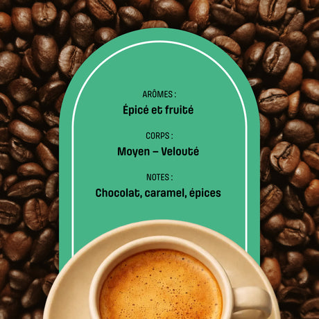 Café Presto en grains, Blend Expresso Doux 100 % Arabica