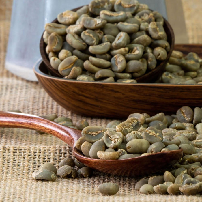 café bio en grain vert